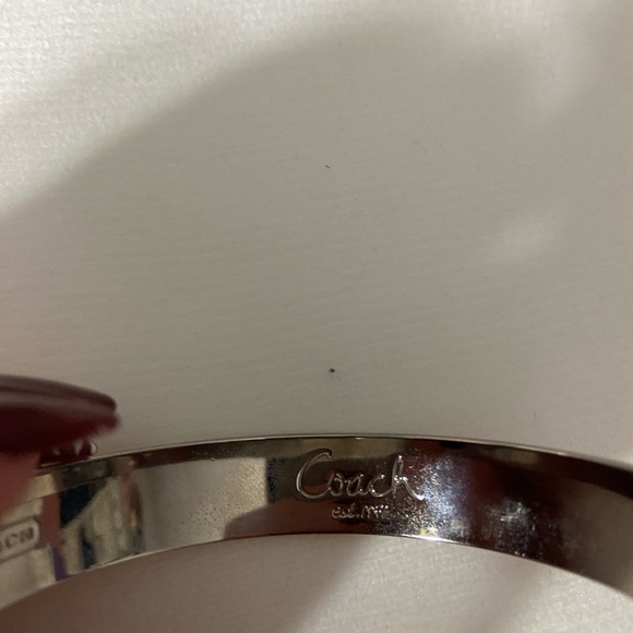 Coach Pink and Silver Logo Bracelet - Picture 3 of 4